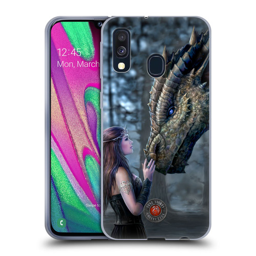 Anne Stokes Dragon Friendship Once Upon A Time Soft Gel Case for Samsung Galaxy A40 (2019)
