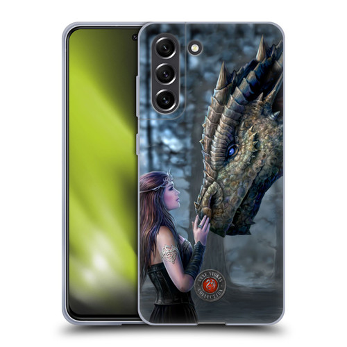 Anne Stokes Dragon Friendship Once Upon A Time Soft Gel Case for Samsung Galaxy S21 FE 5G