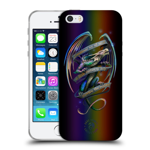 Anne Stokes Dragon Fantasy Survive The Reality Soft Gel Case for Apple iPhone 5 / 5s / iPhone SE 2016