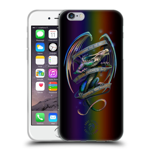Anne Stokes Dragon Fantasy Survive The Reality Soft Gel Case for Apple iPhone 6 / iPhone 6s