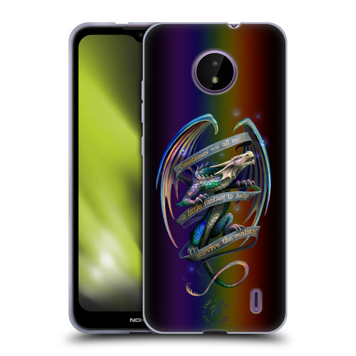Anne Stokes Dragon Fantasy Survive The Reality Soft Gel Case for Nokia C10 / C20