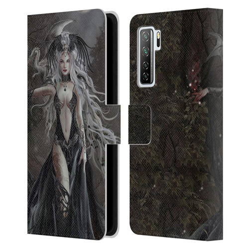 Nene Thomas Gothic Skull Queen Of Havoc Dragon Leather Book Wallet Case Cover For Huawei Nova 7 SE/P40 Lite 5G