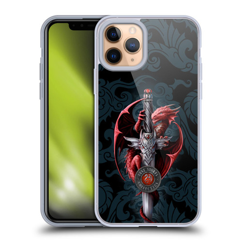 Anne Stokes Dragons Dagger Soft Gel Case for Apple iPhone 11 Pro