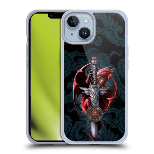 Anne Stokes Dragons Dagger Soft Gel Case for Apple iPhone 14