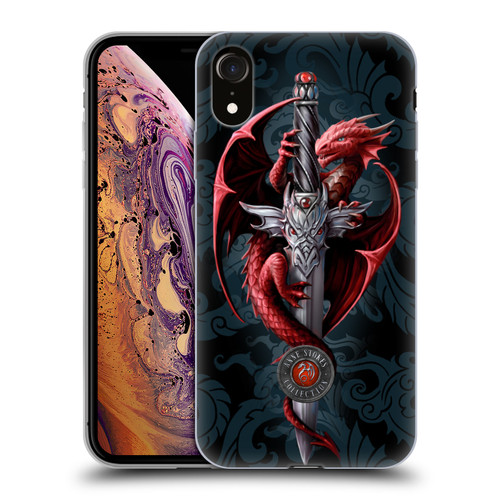 Anne Stokes Dragons Dagger Soft Gel Case for Apple iPhone XR