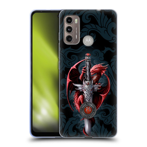 Anne Stokes Dragons Dagger Soft Gel Case for Motorola Moto G60 / Moto G40 Fusion