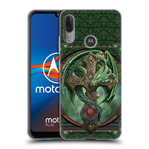 Anne Stokes Dragons Woodland Guardian Soft Gel Case for Motorola Moto E6 Plus