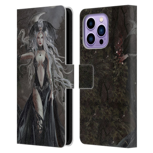 Nene Thomas Gothic Skull Queen Of Havoc Dragon Leather Book Wallet Case Cover For Apple iPhone 14 Pro Max