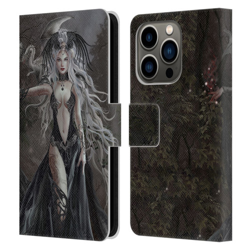 Nene Thomas Gothic Skull Queen Of Havoc Dragon Leather Book Wallet Case Cover For Apple iPhone 14 Pro