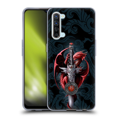 Anne Stokes Dragons Dagger Soft Gel Case for OPPO Find X2 Lite 5G