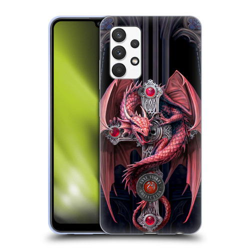 Anne Stokes Dragons Gothic Guardians Soft Gel Case for Samsung Galaxy A32 (2021)