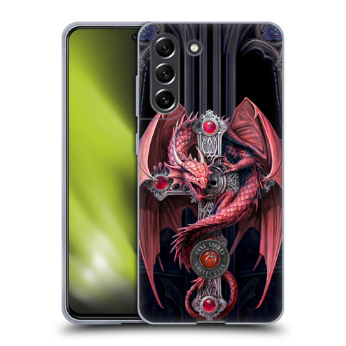 Anne Stokes Dragons Gothic Guardians Soft Gel Case for Samsung Galaxy S21 FE 5G