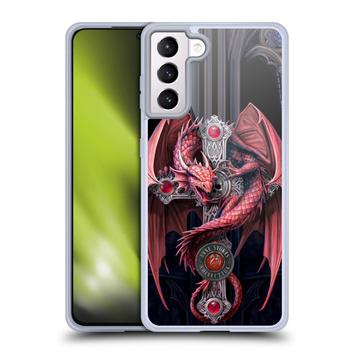Anne Stokes Dragons Gothic Guardians Soft Gel Case for Samsung Galaxy S21+ 5G