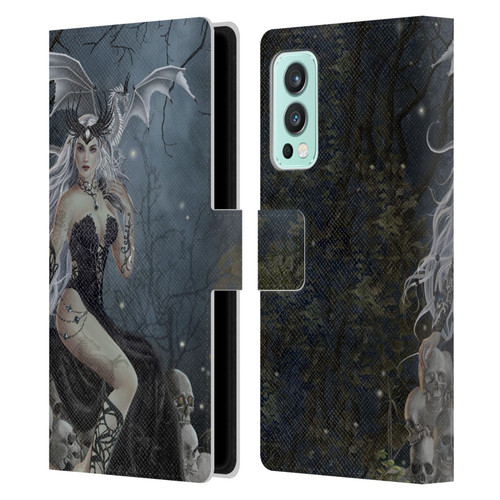 Nene Thomas Gothic Mad Queen Of Skulls Dragon Leather Book Wallet Case Cover For OnePlus Nord 2 5G