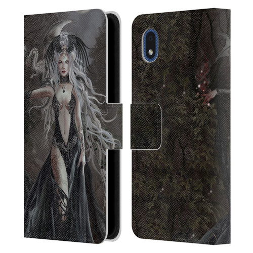Nene Thomas Gothic Skull Queen Of Havoc Dragon Leather Book Wallet Case Cover For Samsung Galaxy A01 Core (2020)
