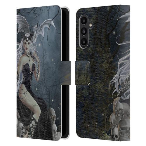 Nene Thomas Gothic Mad Queen Of Skulls Dragon Leather Book Wallet Case Cover For Samsung Galaxy A13 5G (2021)