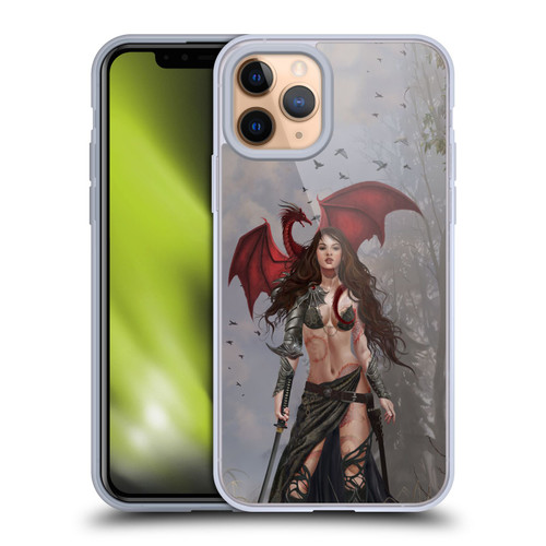 Nene Thomas Gothic Dragon Witch Warrior Sword Soft Gel Case for Apple iPhone 11 Pro