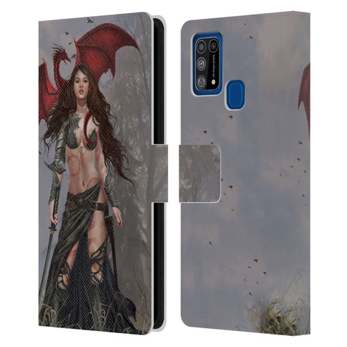 Nene Thomas Gothic Dragon Witch Warrior Sword Leather Book Wallet Case Cover For Samsung Galaxy M31 (2020)
