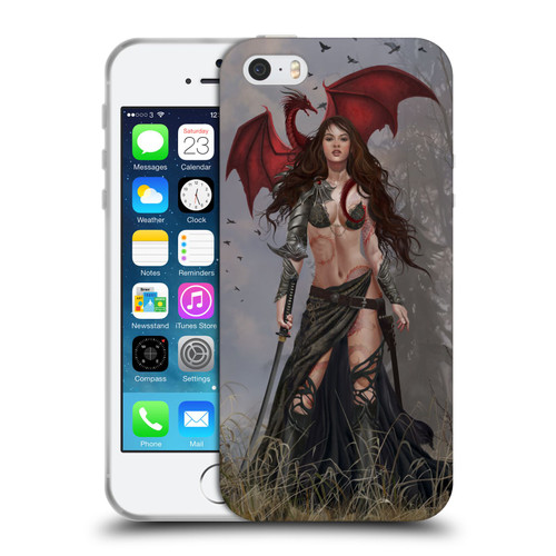 Nene Thomas Gothic Dragon Witch Warrior Sword Soft Gel Case for Apple iPhone 5 / 5s / iPhone SE 2016