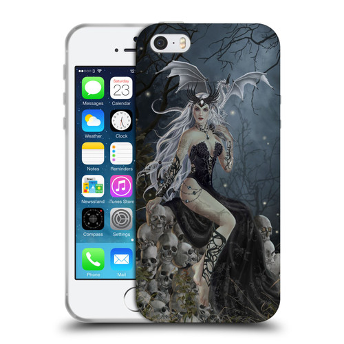 Nene Thomas Gothic Mad Queen Of Skulls Dragon Soft Gel Case for Apple iPhone 5 / 5s / iPhone SE 2016
