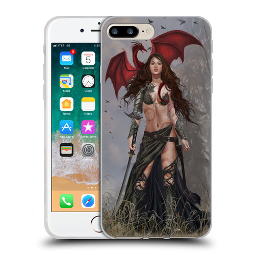 Nene Thomas Gothic Dragon Witch Warrior Sword Soft Gel Case for Apple iPhone 7 Plus / iPhone 8 Plus