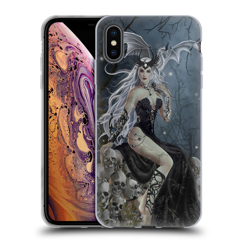 Nene Thomas Gothic Mad Queen Of Skulls Dragon Soft Gel Case for Apple iPhone XS Max