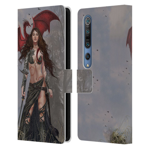 Nene Thomas Gothic Dragon Witch Warrior Sword Leather Book Wallet Case Cover For Xiaomi Mi 10 5G / Mi 10 Pro 5G
