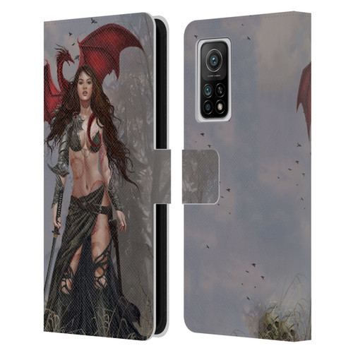 Nene Thomas Gothic Dragon Witch Warrior Sword Leather Book Wallet Case Cover For Xiaomi Mi 10T 5G