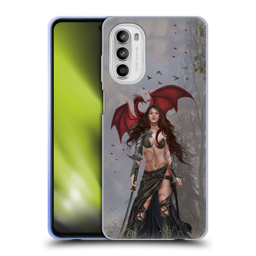 Nene Thomas Gothic Dragon Witch Warrior Sword Soft Gel Case for Motorola Moto G52