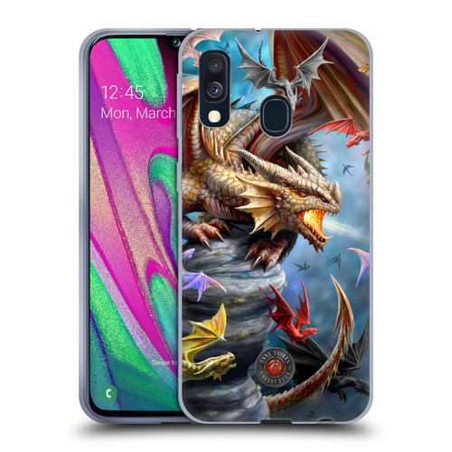 Anne Stokes Dragons 4 Clan Soft Gel Case for Samsung Galaxy A40 (2019)