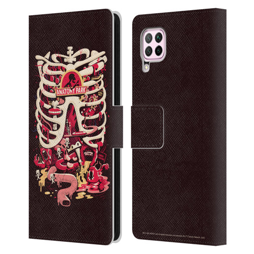Rick And Morty Season 1 & 2 Graphics Anatomy Park Leather Book Wallet Case Cover For Huawei Nova 6 SE / P40 Lite