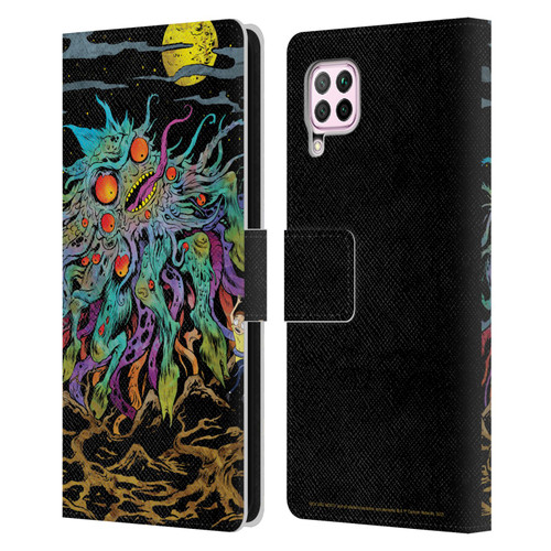 Rick And Morty Season 1 & 2 Graphics The Dunrick Horror Leather Book Wallet Case Cover For Huawei Nova 6 SE / P40 Lite