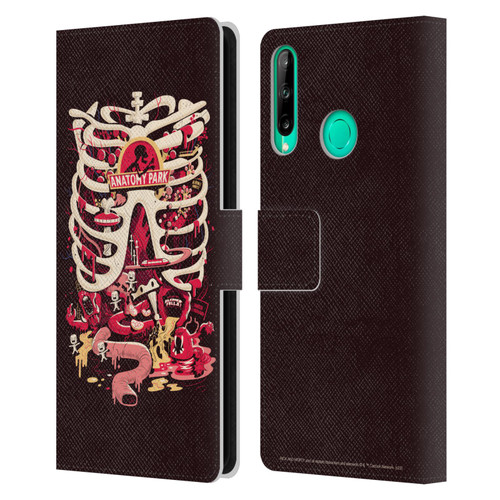 Rick And Morty Season 1 & 2 Graphics Anatomy Park Leather Book Wallet Case Cover For Huawei P40 lite E
