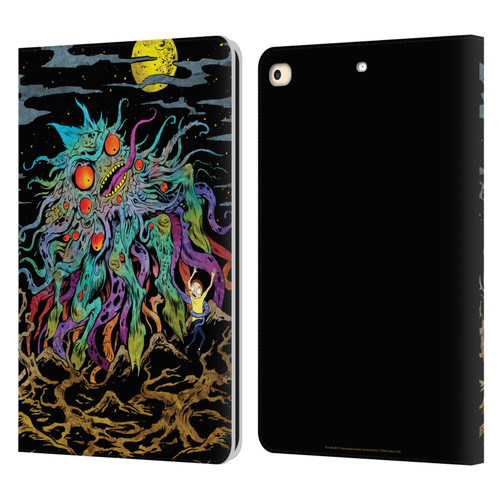 Rick And Morty Season 1 & 2 Graphics The Dunrick Horror Leather Book Wallet Case Cover For Apple iPad 9.7 2017 / iPad 9.7 2018