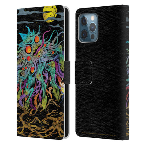 Rick And Morty Season 1 & 2 Graphics The Dunrick Horror Leather Book Wallet Case Cover For Apple iPhone 12 Pro Max