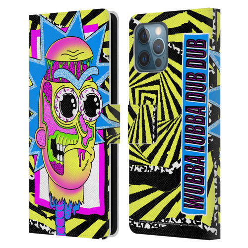 Rick And Morty Season 1 & 2 Graphics Rick Leather Book Wallet Case Cover For Apple iPhone 12 Pro Max