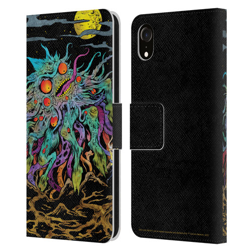 Rick And Morty Season 1 & 2 Graphics The Dunrick Horror Leather Book Wallet Case Cover For Apple iPhone XR