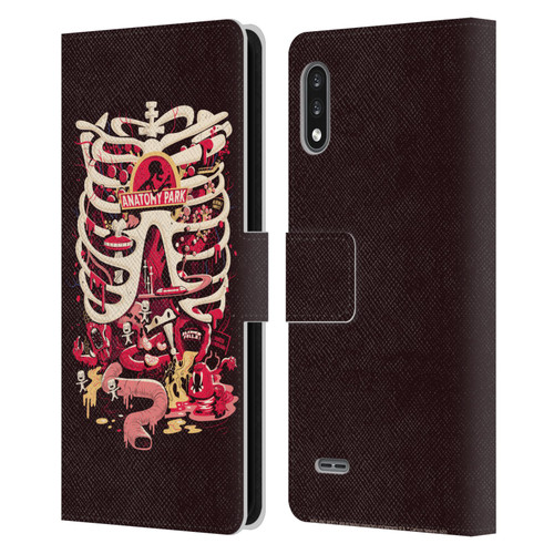 Rick And Morty Season 1 & 2 Graphics Anatomy Park Leather Book Wallet Case Cover For LG K22