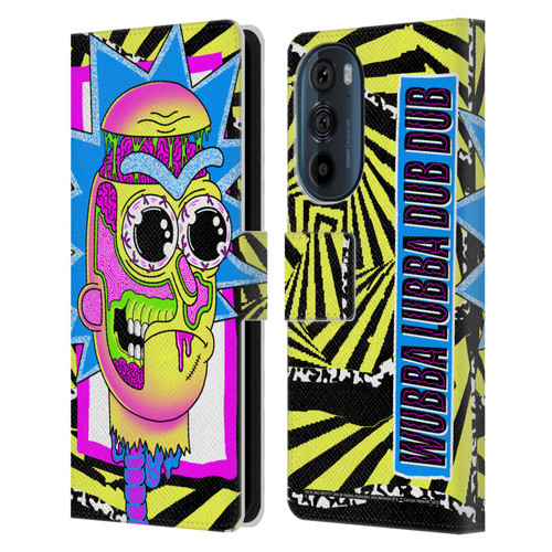 Rick And Morty Season 1 & 2 Graphics Rick Leather Book Wallet Case Cover For Motorola Edge 30