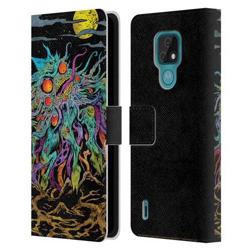 Rick And Morty Season 1 & 2 Graphics The Dunrick Horror Leather Book Wallet Case Cover For Motorola Moto E7