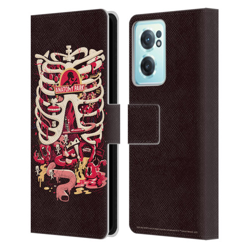 Rick And Morty Season 1 & 2 Graphics Anatomy Park Leather Book Wallet Case Cover For OnePlus Nord CE 2 5G