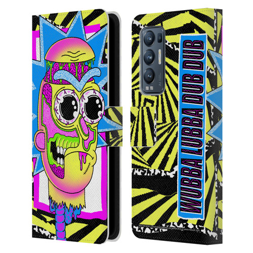 Rick And Morty Season 1 & 2 Graphics Rick Leather Book Wallet Case Cover For OPPO Find X3 Neo / Reno5 Pro+ 5G