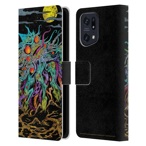 Rick And Morty Season 1 & 2 Graphics The Dunrick Horror Leather Book Wallet Case Cover For OPPO Find X5