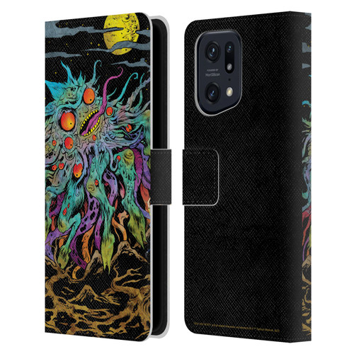 Rick And Morty Season 1 & 2 Graphics The Dunrick Horror Leather Book Wallet Case Cover For OPPO Find X5 Pro