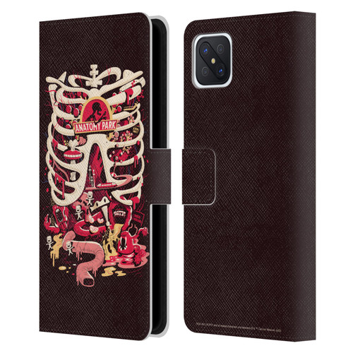 Rick And Morty Season 1 & 2 Graphics Anatomy Park Leather Book Wallet Case Cover For OPPO Reno4 Z 5G