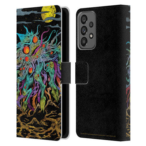 Rick And Morty Season 1 & 2 Graphics The Dunrick Horror Leather Book Wallet Case Cover For Samsung Galaxy A73 5G (2022)