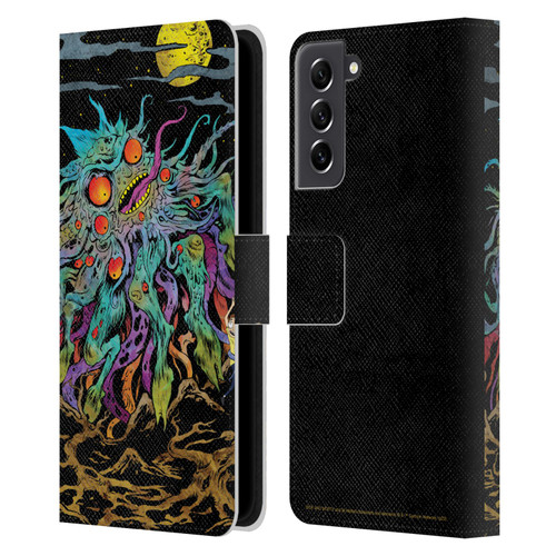 Rick And Morty Season 1 & 2 Graphics The Dunrick Horror Leather Book Wallet Case Cover For Samsung Galaxy S21 FE 5G