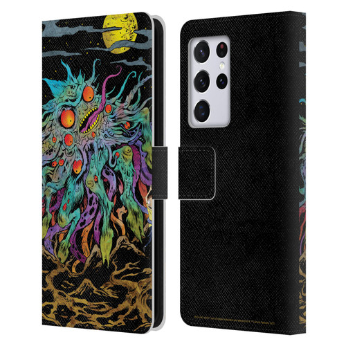 Rick And Morty Season 1 & 2 Graphics The Dunrick Horror Leather Book Wallet Case Cover For Samsung Galaxy S21 Ultra 5G