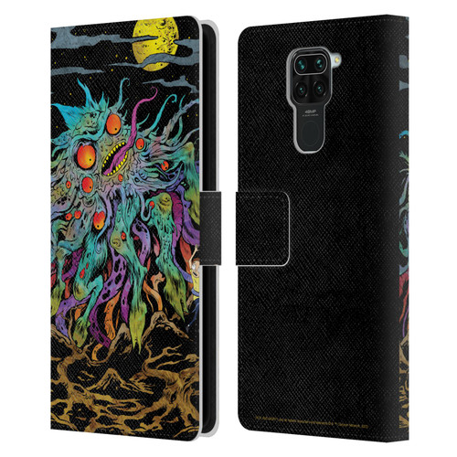 Rick And Morty Season 1 & 2 Graphics The Dunrick Horror Leather Book Wallet Case Cover For Xiaomi Redmi Note 9 / Redmi 10X 4G