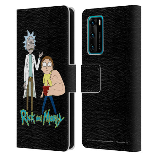 Rick And Morty Season 3 Character Art Rick and Morty Leather Book Wallet Case Cover For Huawei P40 5G